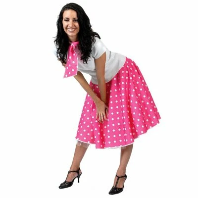 $30.79 • Buy 50s Ladies Fancy Dress 1950s Rock N Roll Retro Womens Adults Costume Outfits New