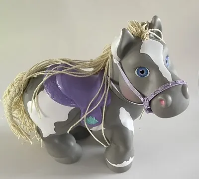 Vintage Crimp N Curl Pony Horse CPK Cabbage Patch Kids 12  Tall Gray Purple 1992 • $25