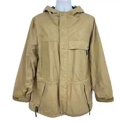 Vintage EMS Easter Mountain Sports Men's Large Hooded Parka Rain Jacket Lined  • $34.95