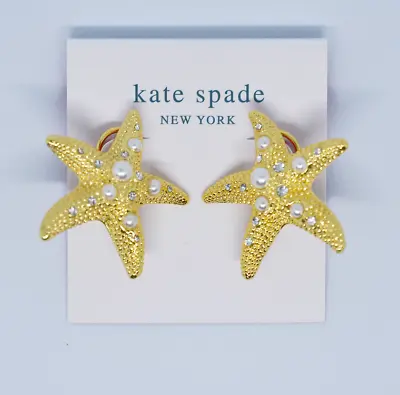 ❤️Kate Spade Sea Star Large Starfish Statement Stud Earrings Gold • $24.99
