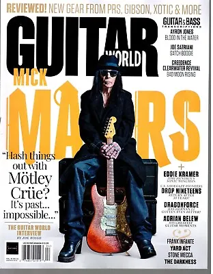 Guitar World April 2024 Mick Mars Dragonforce Eddie Kramer Drop Nineteens CCR • $14.87