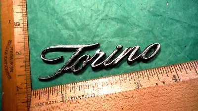 BT30 Ford Torino LF Hood Emblem Vintage Script 1970-71 TORINO GT 429 COBRA JET • $79.99