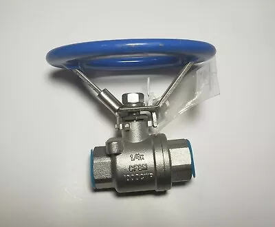 1/4 Ball Valve NPT 316 SS With Locking Handle FNW 1000 CWP • $25.99