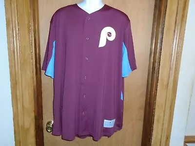 Mike Schmidt TX3 Cool Phillies Cooperstown Collection Men's Jersey M XXL NWT • $70