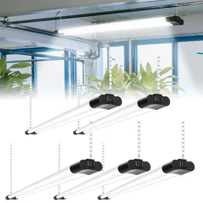 5 PACK 4FT LED SHOP LIGHT 6500K Daylight Fixture Utility Ceiling Lights Garage • $66.99