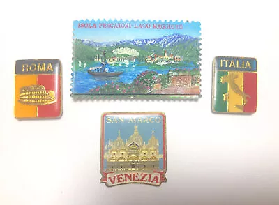 LOT 4 TOURIST TRAVEL SOUVENIR FRIDGE MAGNETS Roma Italia Venezia • $8.99