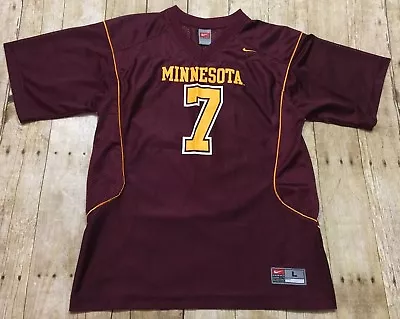 Nike NCAA Football Jersey Minnesota Golden Gophers #7 Youth Large Men Small • $20