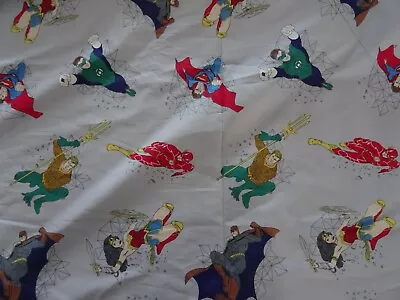 $5.05 • Buy Superheroes Superman Wonder Woman Batman Spiderman Aquaman Fabric 62 Inch Width