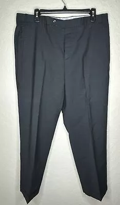 Zanella Devon Flat Front Mens Dress Pants 35/29 Black • $27.95