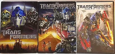 Transformers 1-3 Set Trilogy Revenge Of The Fallen ~ Dark Of The Moon DVD • $7.99