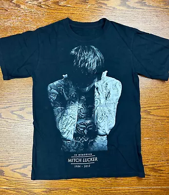 2012 Mitch Lucker Suicide Silence RIP Shirt Sz XS Black Graphic Tee Deathcore • $24.99