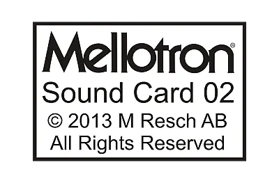 Mellotron Sound Card 2 • $500