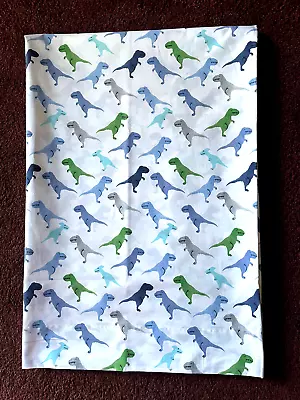 Pottery Barn Kids Dino Organic Cotton Twin Flat Sheet 66  X 96  • $24.99