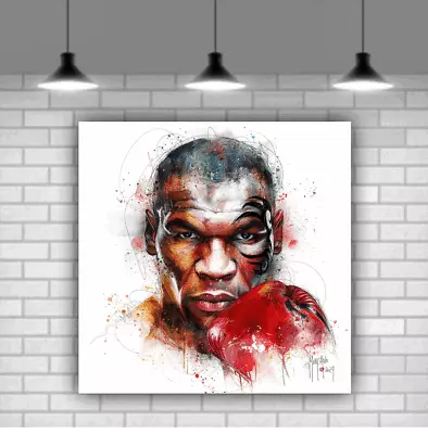 Mike Tyson Patrice Murciano Canvas Wall Art Print Mounted And Ready To Hang • £14.95