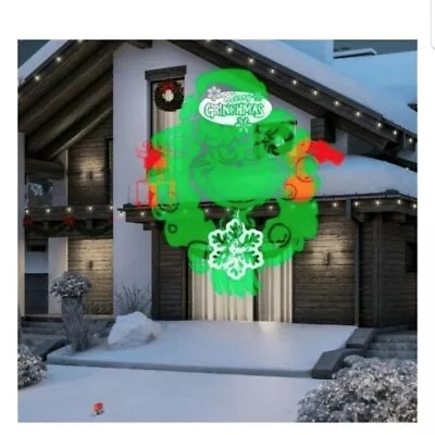 NIB Christmas Grinch LED Light Show Projector Whirl A Motion Outdoor Lighting • $12.88