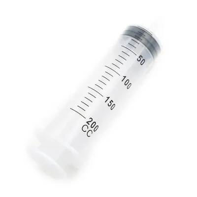 200ML Large Plastic Syringe Measuring Nutrient Sterile Reusable Lab Kitchen T EO • $7.13