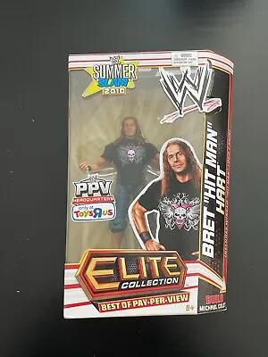 WWE Mattel Elite Collection Brett Hart BAF Michael Cole Action Figure Sealed (** • $102.99