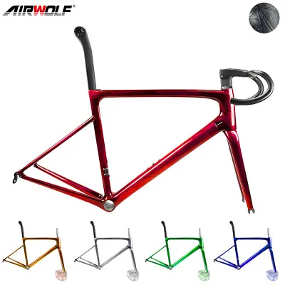 AIRWOLF Carbon Road Bike Frame Racing Bicycle 787g Superlight Rim Brake Crystal • $990