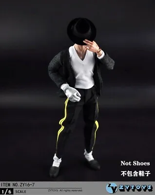 1/6 Michael Jackson Performance Dance Suit Set For 12  Hot Toys Male Figure❶USA❶ • $35.65