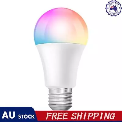 E27 WiFi Smart LED Light Bulb RGB Globe Color Lamp 9W For Alexa Google Home App? • $12.90