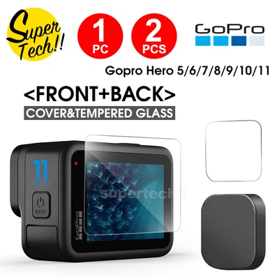 $7.95 • Buy For GoPro Hero 11 10 9 8 7 6 5 Camera Accessories Screen Protector Lens Cap