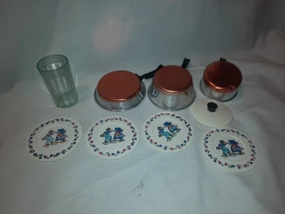 $15.95 • Buy Vintage  Aluminum Specialty Co. Play Kitchen Pots Pans Lid 4x Plates 3.25 
