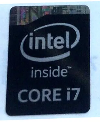 1 PCS CORE I7 Inside Black Sticker Logo Decal Haswell Case Badge 15.5 X 21mm • $2.99