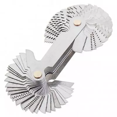 Metric 60° & Whitworth 55° & US Screw Gauge Thread Pitch 58 Blades Gap Measure • $11.58