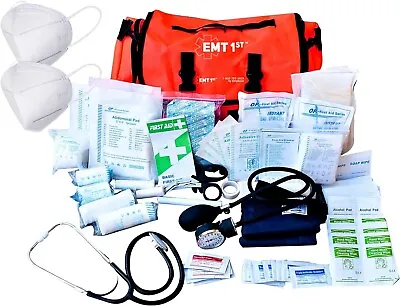 EMT 1st Emergency Responder First Aid Kit | Medical Trauma Bag For Disaster Prep • $99.95