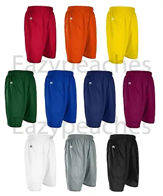 Russell Athletic - Men's S-XL 2X 3XL Mesh Shorts Gym Ruby Soccer Basketball • $14.95