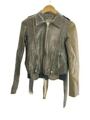 MIHARA YASUHIRO Double Riders Jacket Sheep Leather Brown S Used • $218.39