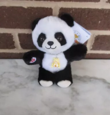 Build-A-Bear Mini Beans  Hugs  Panda Bear 6 Tall Yellow Care Bear Charm Necklace • $20.95