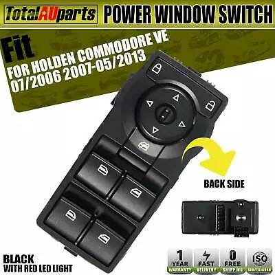 Power Master Main Window Switch For Holden Commodore VE With Red Illumination • $26.50