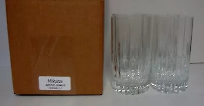 Mikasa ARCTIC LIGHTS Highball Tumblers SOLD IN SET OF FOUR More Items Here • $219.95