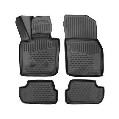 OMAC Floor Mats Liner For Mini Hardtop 2014-2024 Black TPE All-Weather 4 Pcs • $64.90