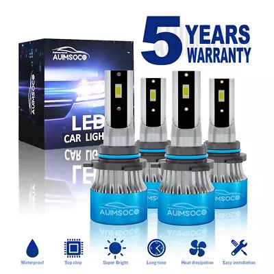 LED Headlight 4x Bulbs Kit White For Volvo 850 960 Wagon/Sedan 4-Door 1994-1997 • $49.99