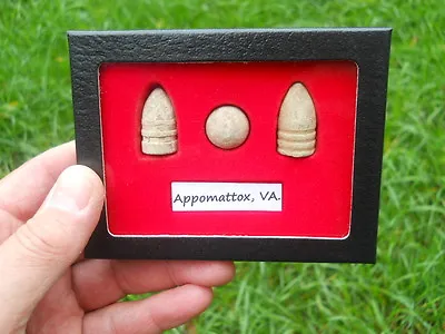 Old Rare Antique Civil War Relic Bullets CSA & US Miniballs Appomattox Virginia • $30