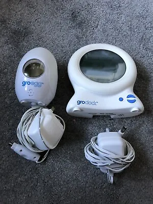 £21.95 • Buy Gro Clock Sleep Trainer & Gro Egg Room Nursery Thermometer - Used - See Pics