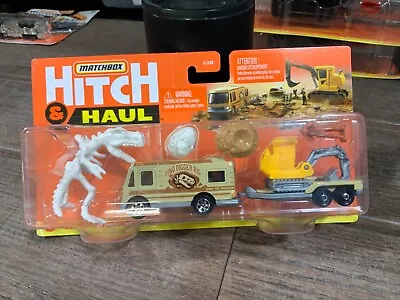 Matchbox Hitch &haul Truck Camper Flat Trailer Dinosaur  Archaeologist Dig • $10