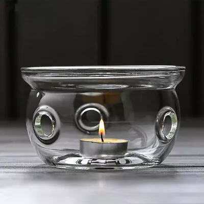  High Borosilicate Glass Tea Warmer Chocolate Fondue Fountain Clear Plates • $13.58