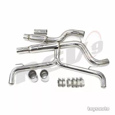 Rev9 3.5  Stainless Dual Tip Catback Exhaust Straight Pipe For GTi MK7.5 18-21 • $385