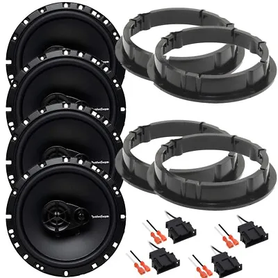 Rockford Fosgate Door Speakers & Install Kit For 1998-2015 Volkswagen Front-Rear • $139.99