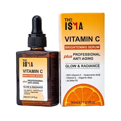 Vitamin C Face Serum Cream With Hyaluronic Acid-Anti Aging Anti Wrinkle 30ml • £4.99