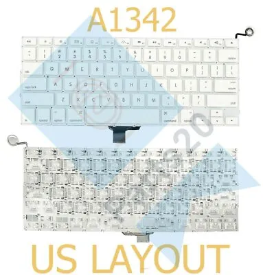 For Apple Macbook A1342 13  2009 2010 US Layout Keyboard With Power Button White • $16.15