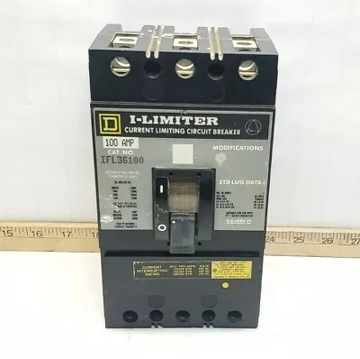 Square D 100 Amp I-limiter Circuit Breaker 600 Vac 3 Pole 50/60 Hz  Ifl36100 • $134.99