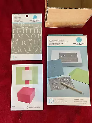 Martha Stewart Crafts Dry Embossing 10 Piece Starter Set Plus Stencil; New • $19.95