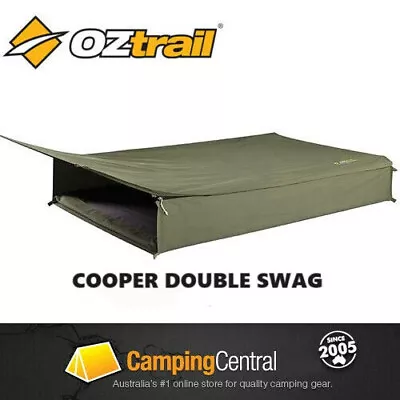 OZTRAIL COOPER DOUBLE EXPEDITION Roll Up Canvas Swag - 2 PERSON SWAG • $115