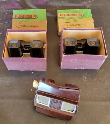 Lot Of 3 Vintage Sawyer's View-Master Viewers Bake-Lite • $22