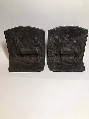 Antique Hubley Cast Iron Pirate Ship Treasure Chest Pirates Cast Iron Bookends • $64.99