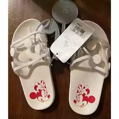 Disney Minnie Mouse Slide Sandals - Disney Store Girls 11/12 NWT • $15